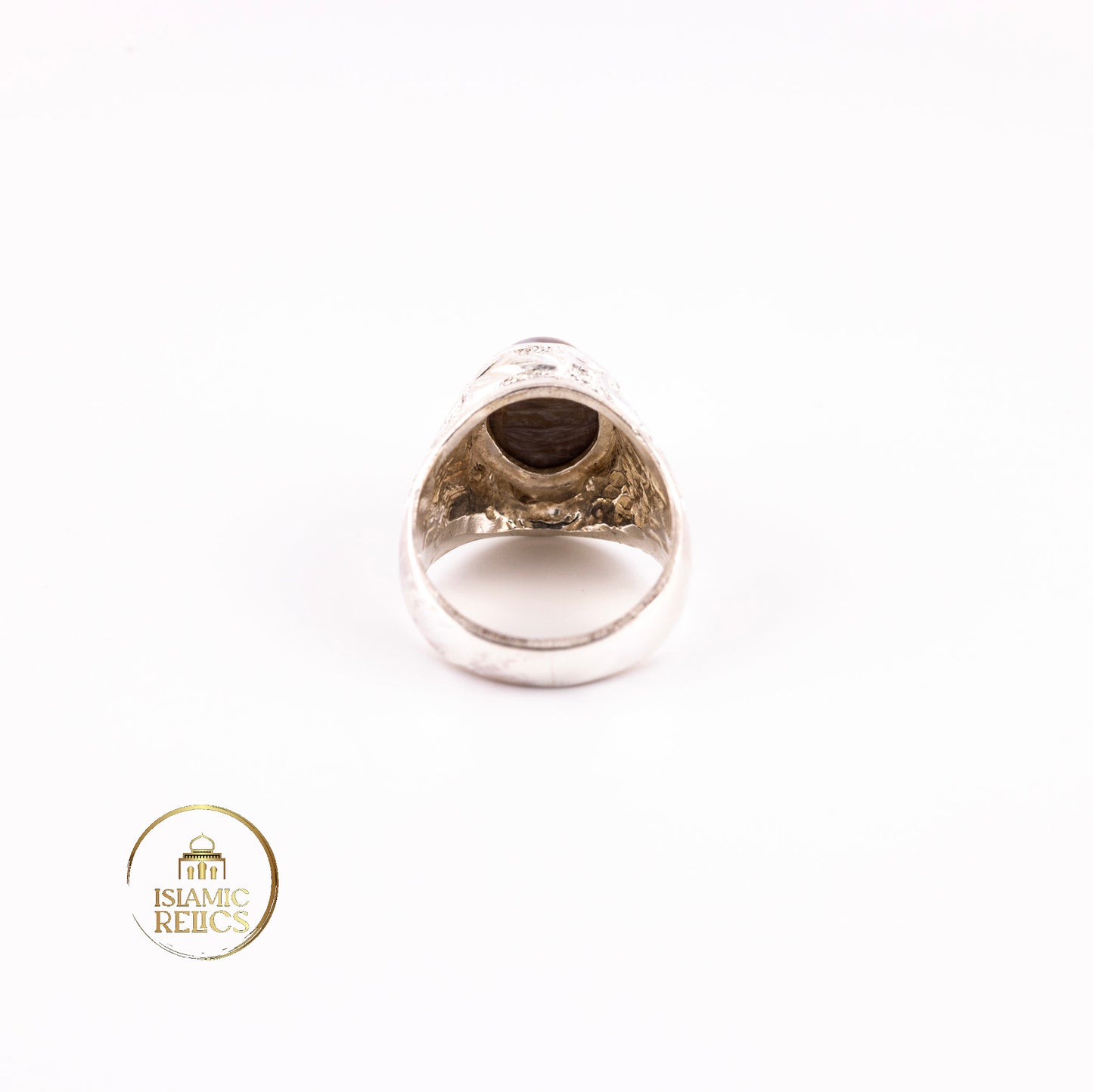 One-of-a-Kind Handmade engraved Silver Agate Ring – Unisex Perfect Gift